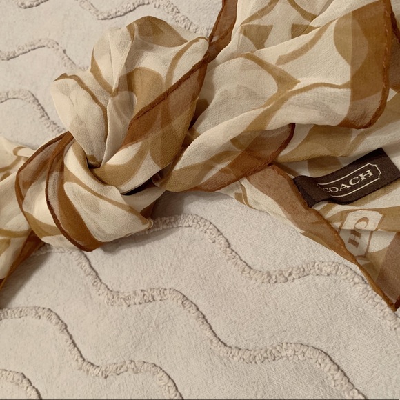 Coach Chiffon Scarf - Picture 2 of 5
